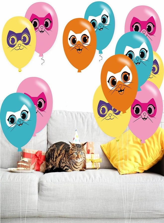BNFUO 40pcs Super Cats Birthday Party Balloons for Super Cats Themed Birthday Party Decorations Supplies - 12 Inch - Image 5